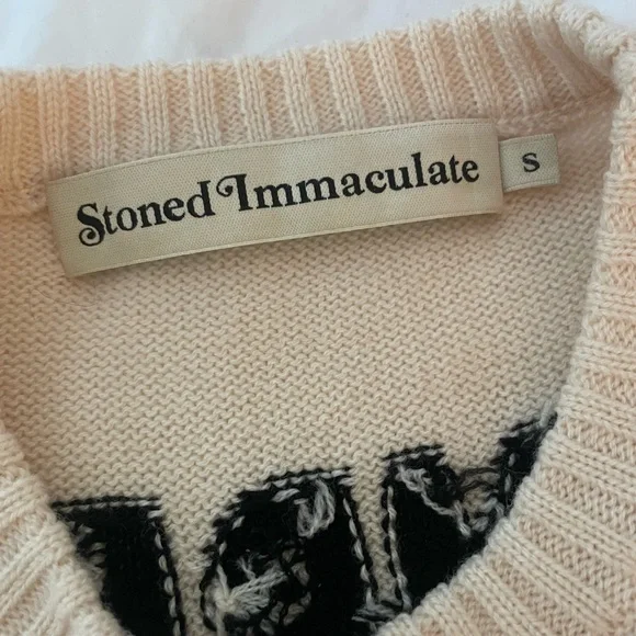 NWOT Stoned Immaculate + Jimi Hendrix Electric Lady sweater size Small 🎸💫💖 - Picture 5 of 10